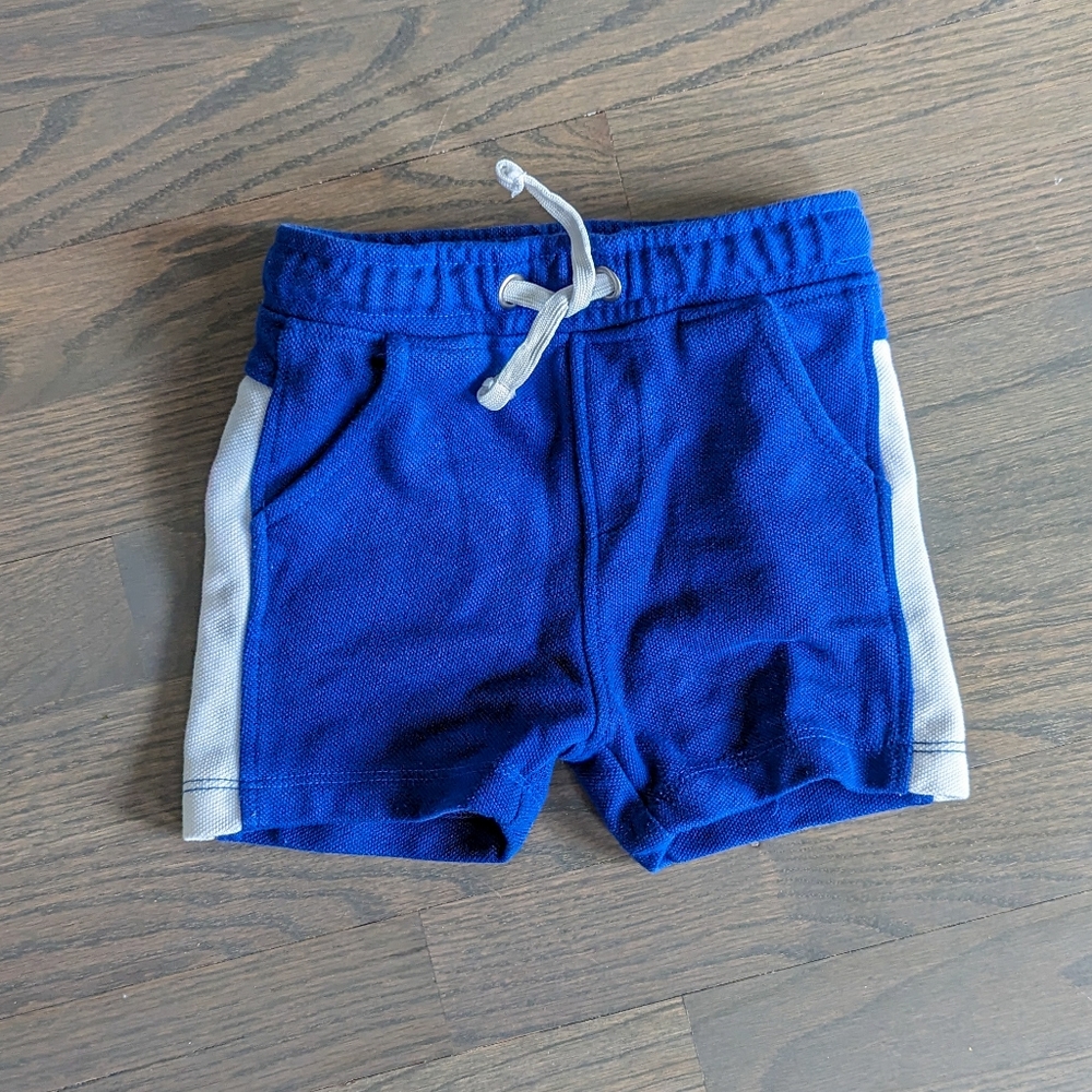 Toddler Baby Boys Shorts - Blue/White, 18-24 Months